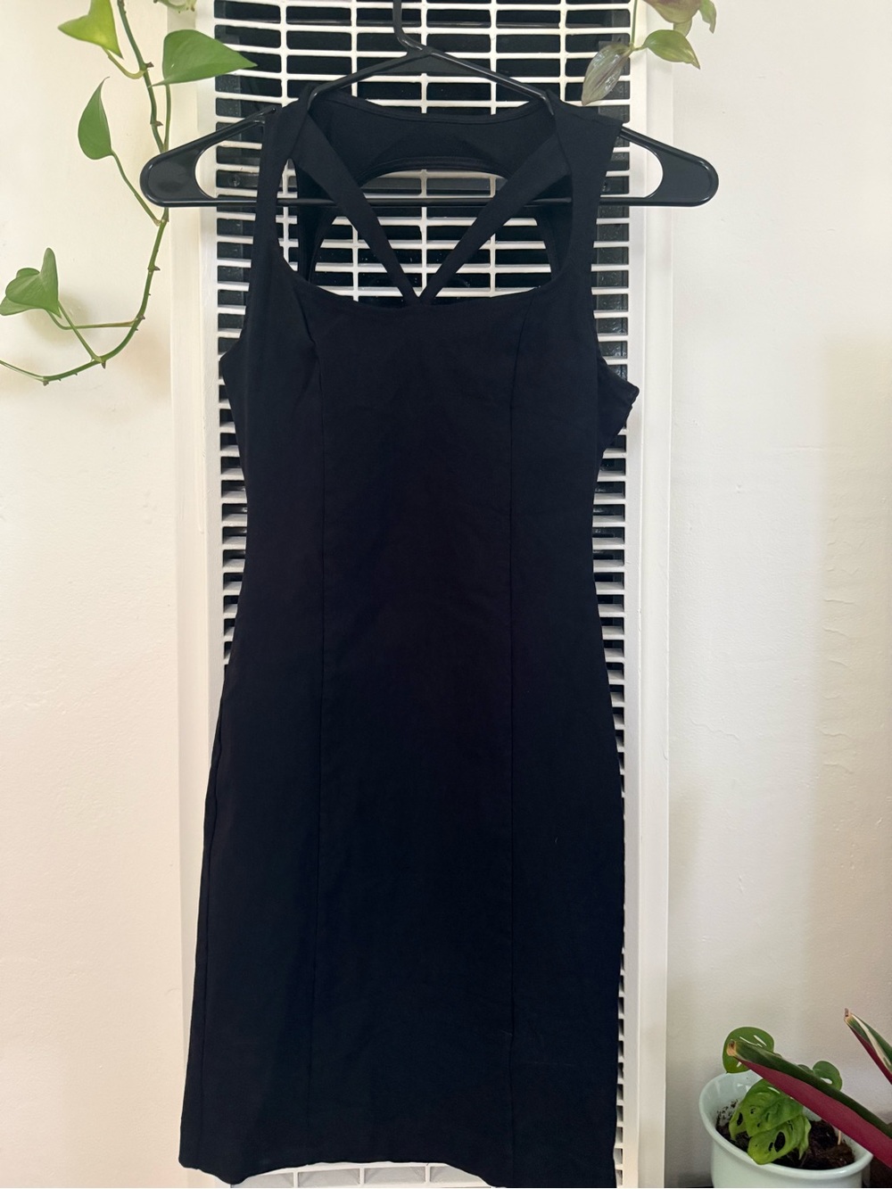 Charlotte Russe Black Sleeveless Sheath Dress with Strappy Back